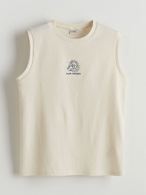 LCW Kids Bisiklet Yaka Erkek Çocuk Atlet - S5DV63Z4-FWM