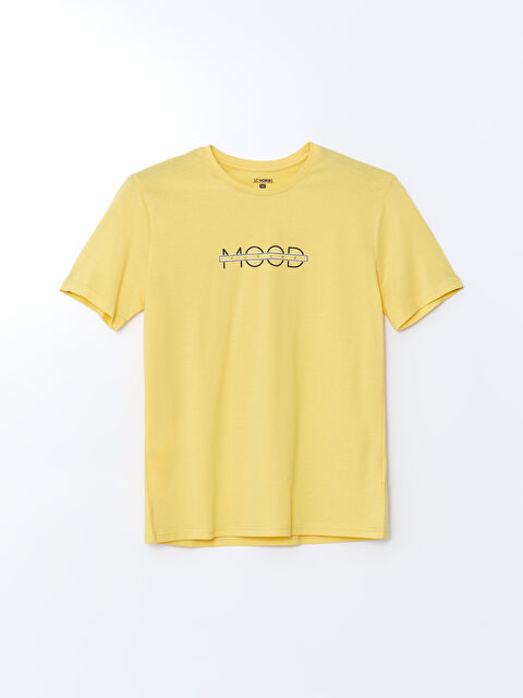 LC WAIKIKI Bisiklet Yaka Kısa Kollu Baskılı Erkek Pijama Üstü - S5DY15Z8-FXD