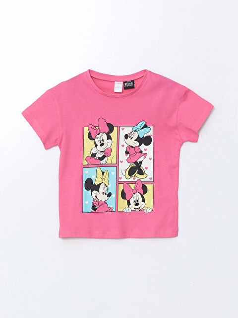 LCW Kids Minnie Mouse Printed Girls' T-Shirt - S5DY24Z1-GEV