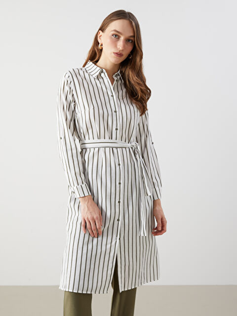 LCWAIKIKI Classic Striped Women's Shirt Tunic - S5EA52Z8-LGE