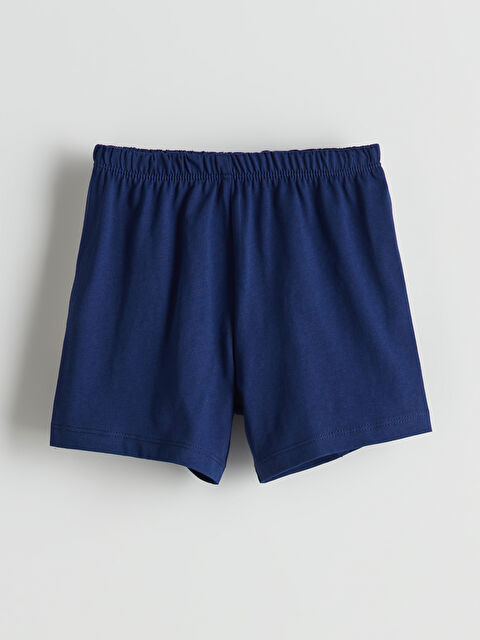 LCW baby Beli Lastikli Penye Erkek Bebek Şort - S5EA94Z1-HKF