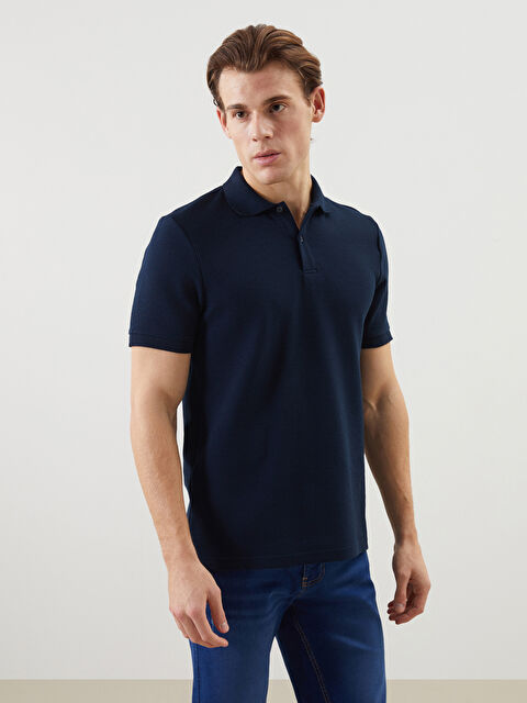 LCWAIKIKI Classic تي شيرت ياقة بولو منقوش للرجال