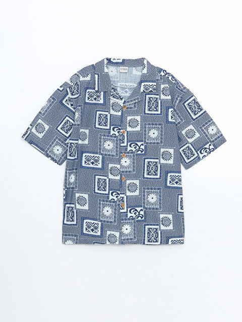 LCW Kids Desenli Kısa Kollu Erkek Çocuk Gömlek - S5EE67Z4-LSJ