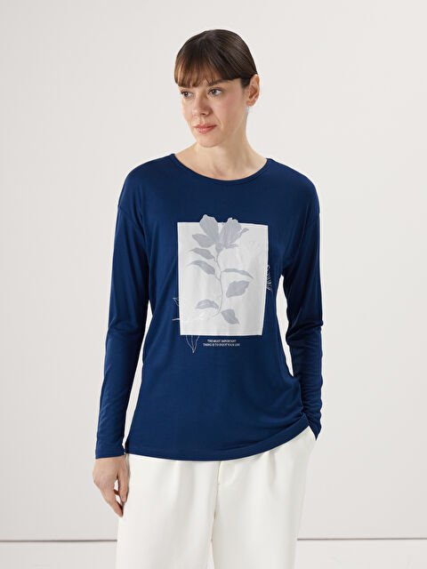 LCW ECO Crew Neck Printed Women's T-Shirt - S5EE72Z8-R4J