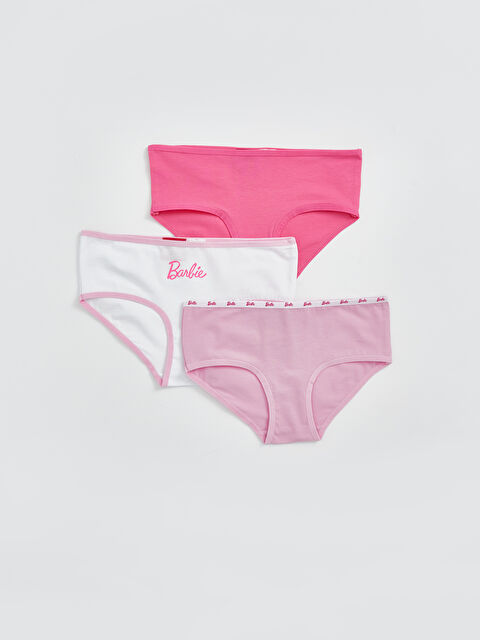 LCW Kids Barbie Baskılı Kız Çocuk Külot 3'lü - S5EE78Z4-Q6K