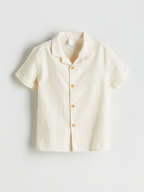 LCW Kids Basic Kısa Kollu Erkek Çocuk Gömlek - S5EG99Z1-YY5