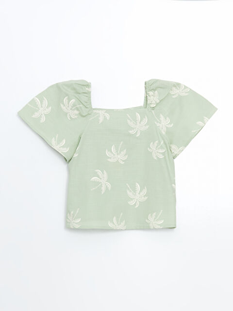 LCW Kids Kare Yaka Kız Çocuk Bluz - S5EH74Z4-LRK