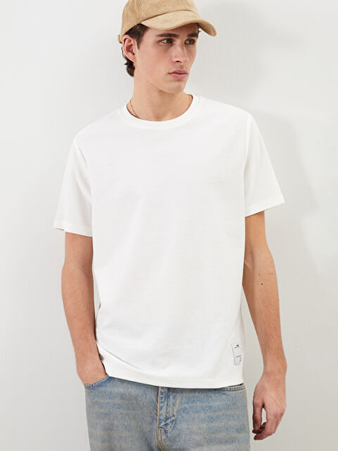 XSIDE Bisiklet Yaka Düz Erkek Tişört - S5EI29Z8-EEW