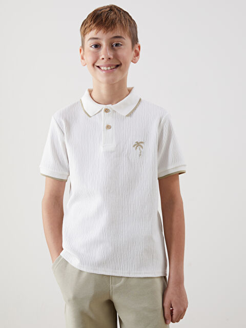 LCW Kids Polo Yaka Erkek Çocuk Tişört - S5EI33Z4-R9J