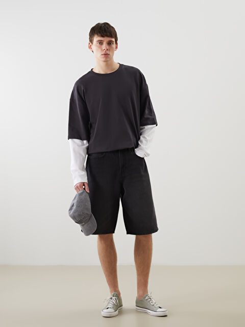 LCW Jeans Шорти з деніму вільного крою для чоловіків - S5EJ41Z8-326