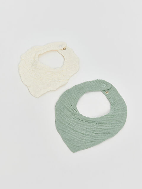 LCW baby Basic Erkek Bebek Mama Önlüğü 2'li - S5EJ92Z1-YG7