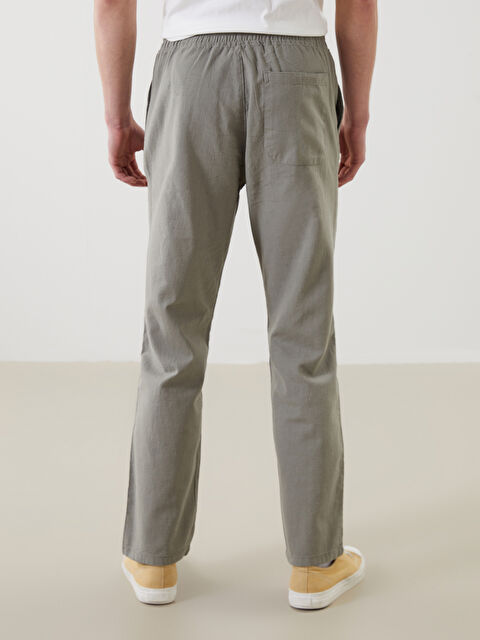 XSIDE Relaxed Fit Linen Look Men's Trousers -S5EK45Z8-Z3Q