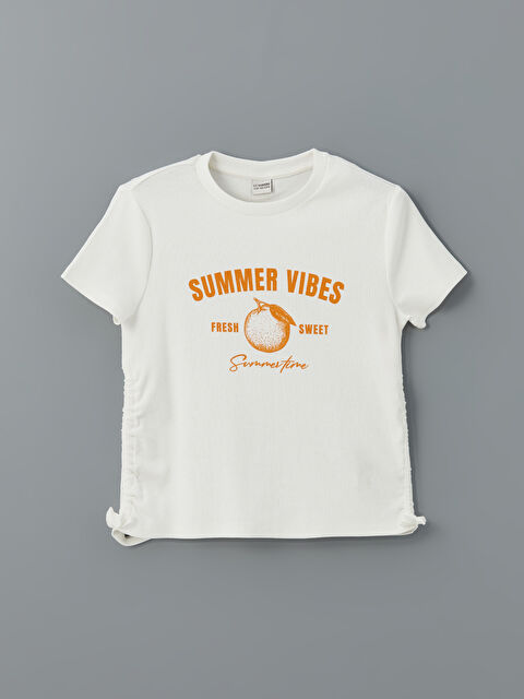 LCW Kids Bisiklet Yaka Kız Çocuk Tişört - S5EK69Z4-R9J