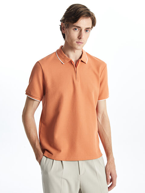 LCW Vision Polo Neck Short Sleeve Men's T-Shirt - S5EM46Z8-SV8