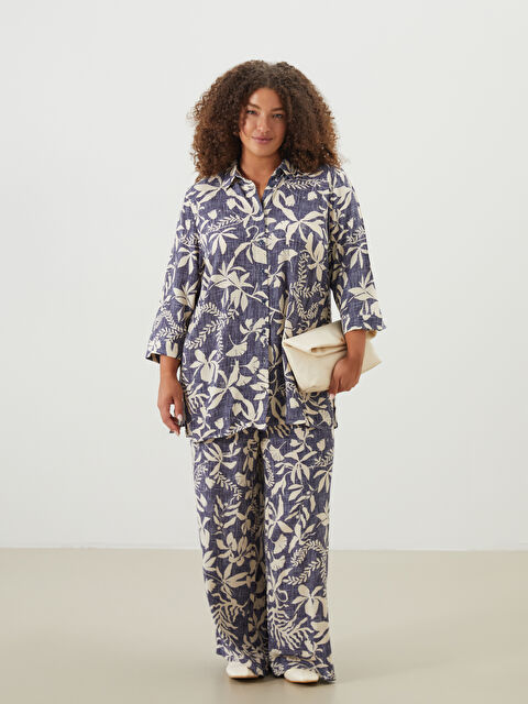 LCW Grace Çiçekli Kadın Gömlek Tunik - S5EO51Z8-F9C