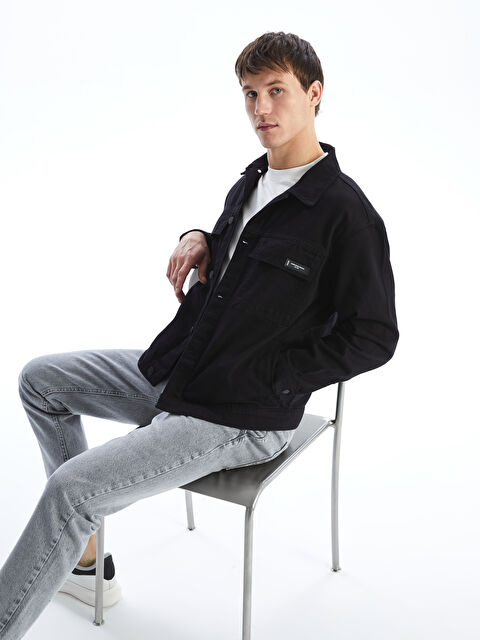 LCW Jeans Standart Kalıp Erkek Jean Ceket - S5EP33Z8-326