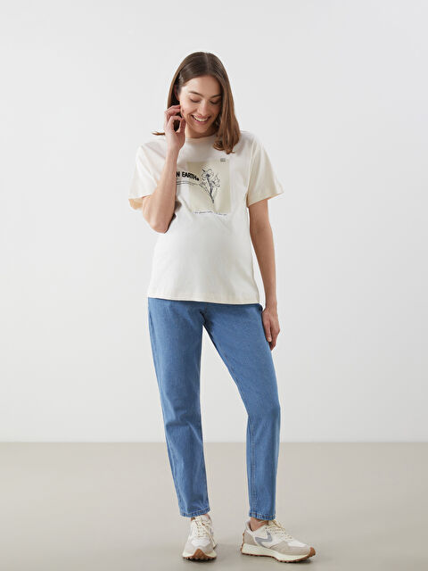 LCWAIKIKI Maternity Karın Panelli Mom Fit Hamile Jean Pantolon - S5EQ16Z8-507