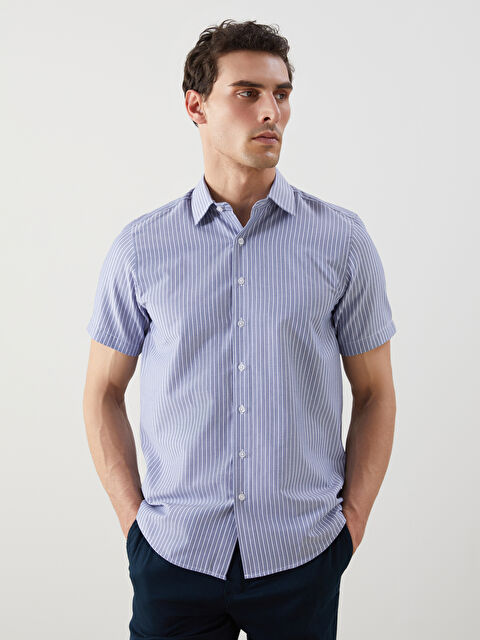 LCW BUSINESS Regular Fit Çizgili Erkek Gömlek - S5EQ75Z8-LGS