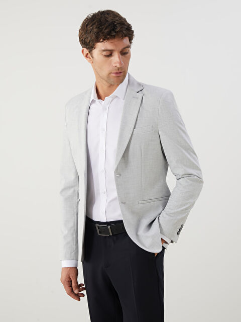 LCW BUSINESS Dar Kalıp Erkek Blazer Ceket - S5ER16Z8-CTK