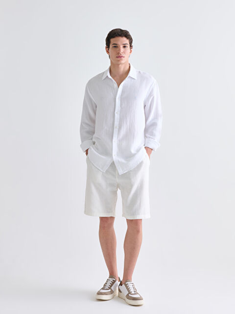 XSIDE Rahat Kalıp Erkek Müslin Şort - S5ER30Z8-EEW