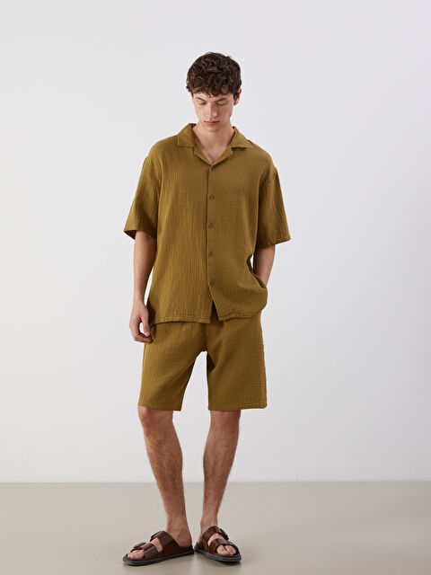 XSIDE Rahat Kalıp Erkek Müslin Şort - S5ER30Z8-HAH