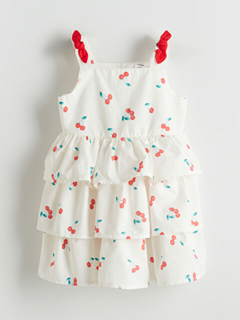 LCW Kids Kare Yaka Kız Çocuk Krinkle Elbise - S5ER38Z1-LRA