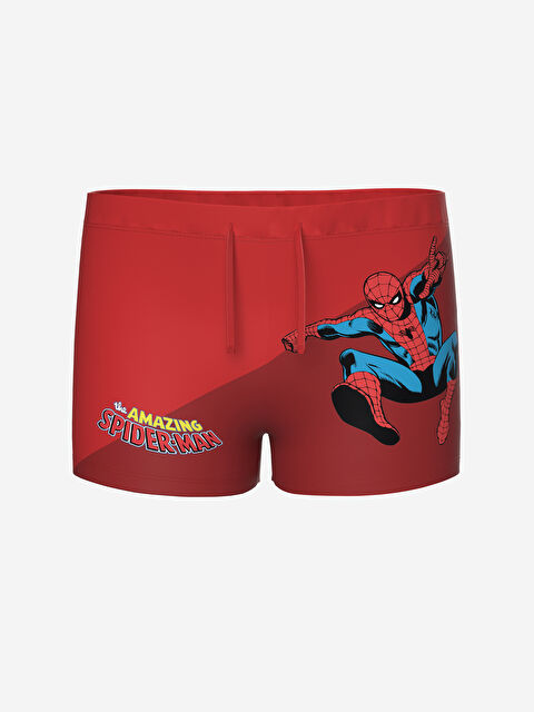 LCW Kids UV Korumalı Spider-Man Baskılı Erkek Çocuk Deniz Şort - S5ER95Z1-E9U