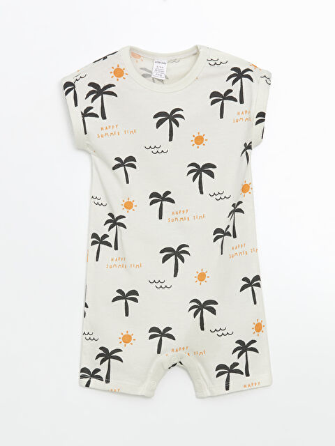 LCW baby Bisiklet Yaka Baskılı Erkek Bebek Tulum - S5ET55Z1-LRA