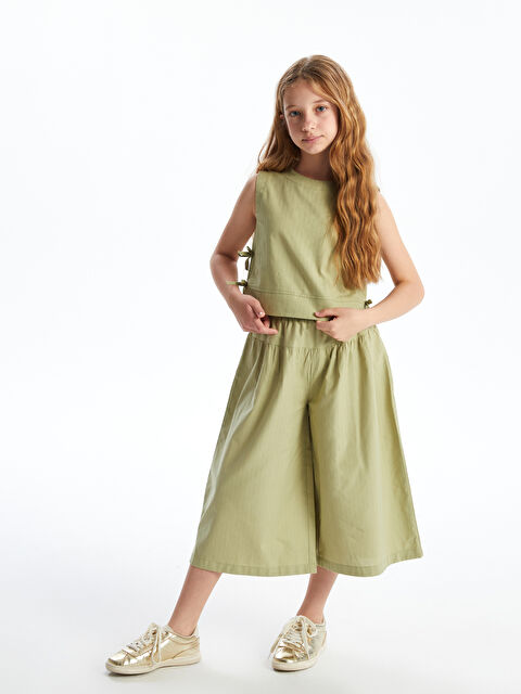 LCW Kids Beli Lastikli Kız Çocuk Kapri - S5ET81Z4-Z3J