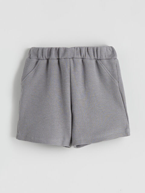 LCW baby Beli Lastikli Erkek Bebek Şort - S5EU26Z1-GVY