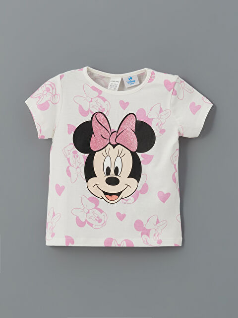 LCW baby Minnie Mouse Baskılı Kız Bebek Tişört - S5EU32Z1-LRA