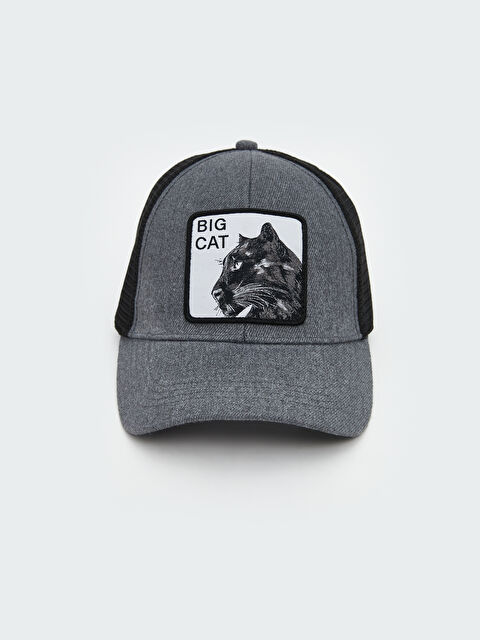 LCW ACCESSORIES Cat Embroidered Men's Baseball Cap - S5FA33Z8-CUZ