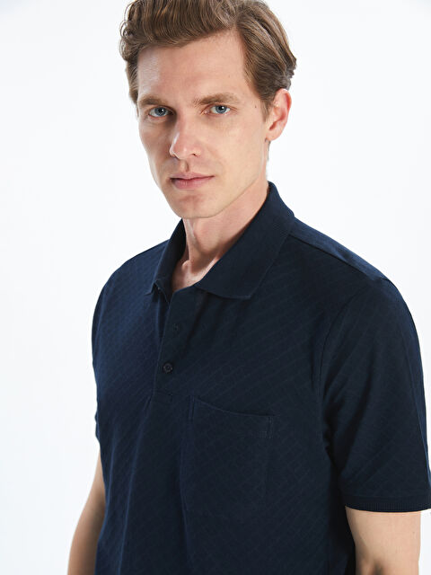 LCWAIKIKI Classic Polo Yaka Merserize Görünümlü Erkek Tişört - S5FB62Z8-MLC