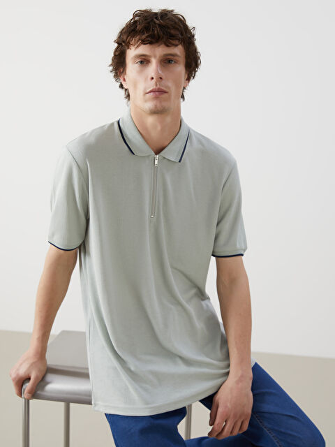 LCWAIKIKI Classic Polo Yaka Kısa Kollu Erkek Tişört - S5FB64Z8-YVS