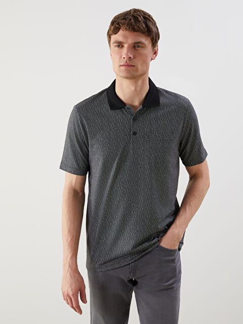 LCWAIKIKI Classic Polo Yaka Merserize Görünümlü Erkek Tişört - S5FB69Z8-MHS