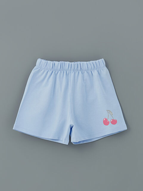 LCW Kids Beli Lastikli Kız Çocuk Şort - S5FD04Z1-QYD