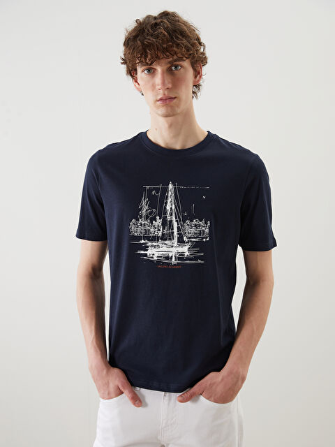 【人気ショップが最安値挑戦！】 Jersey Printed Neck Crew Men's LC - -S5FD91Z8-SJW T-Shirt トップス