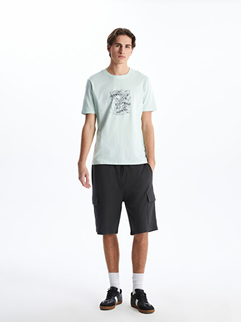 XSIDE Bisiklet Yaka Baskılı Penye Erkek Tişört - S5FD93Z8-Z0H