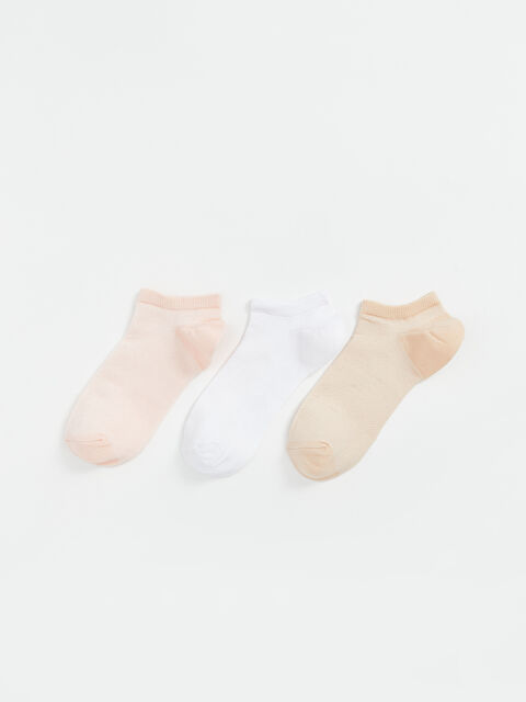 LCW DREAM Kadın Düz Sneaker Çorap 3'lü - S5FE40Z8-G4V