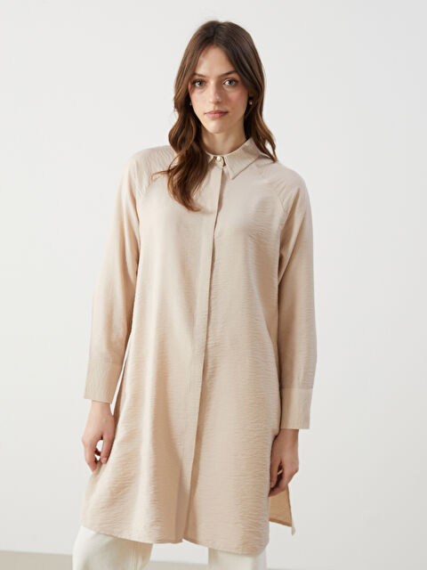 LCW Modest Dokulu Kadın Gömlek Tunik - S5FG77Z8-VZH