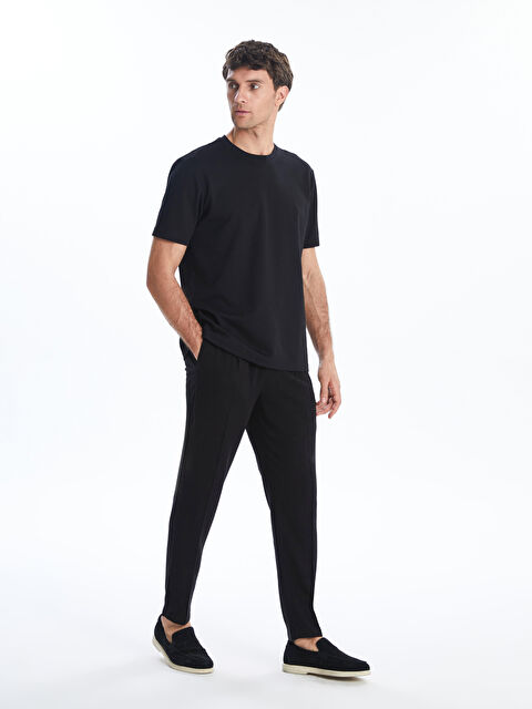 LCWAIKIKI Classic Standart Kalıp Keten Karışımlı Erkek Chino Pantolon - S5FG91Z8-CVL