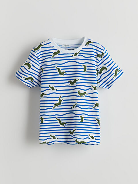 LCW Kids Baskılı Penye Erkek Çocuk Pijama Üst - S5FG98Z1-LU7