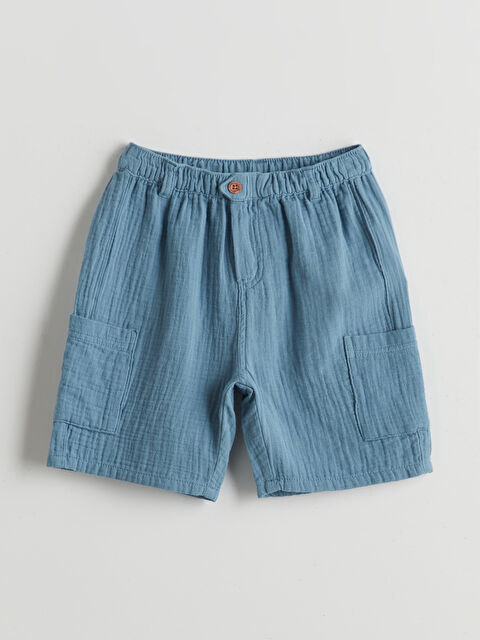 LCW Kids Beli Lastikli Cepli Erkek Çocuk Şort - S5FH15Z1-R0V