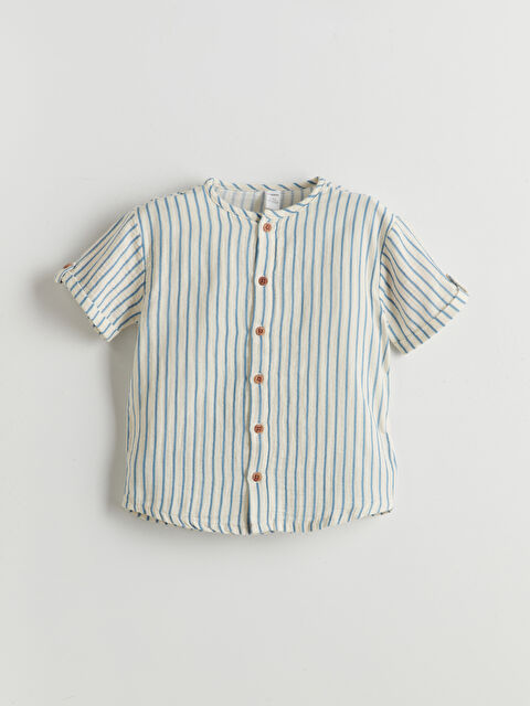 LCW Kids Çizgili Erkek Çocuk Gömlek - S5FH16Z1-LE4