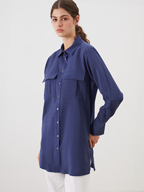 LCW Modest Modal Karışımlı Kadın Gömlek Tunik - S5FH73Z8-R40