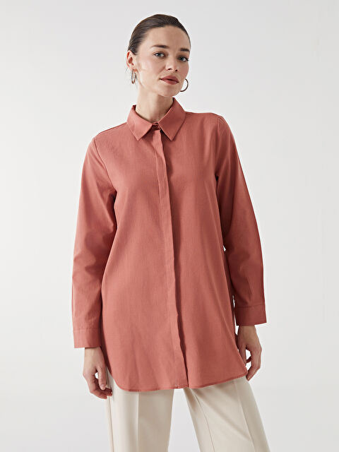 LCW Modest Regular Fit Kadın Gömlek Tunik - S5FH76Z8-GZZ