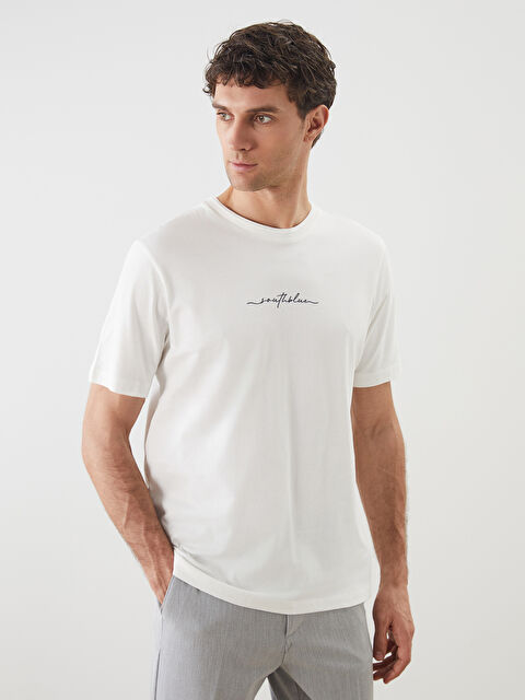 SOUTHBLUE Bisiklet Yaka Kısa Kollu Baskılı Pike Erkek Tişört - S5FH96Z8-R9J