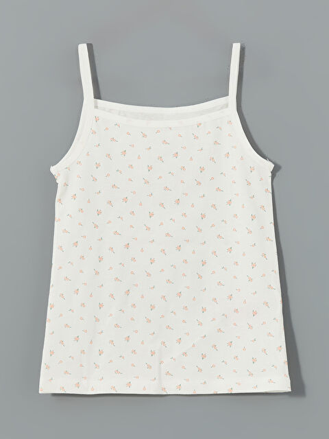 LCW Kids Çiçekli Kız Çocuk İç Giyim Atlet - S5FI62Z1-LRA