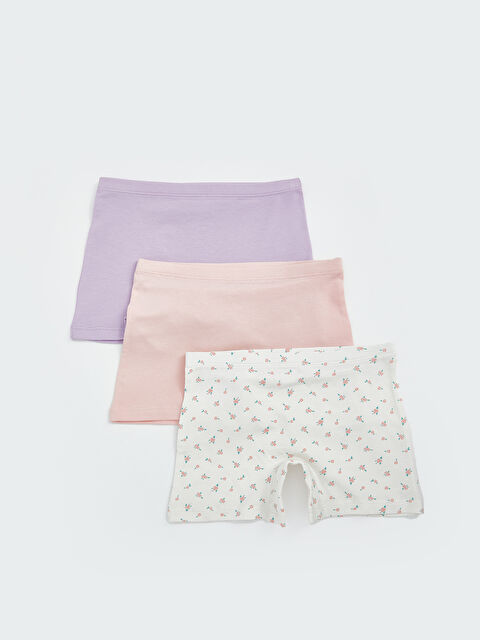 LCW Kids Penye Kız Çocuk Boxer 3'lü - S5FI66Z1-FZE