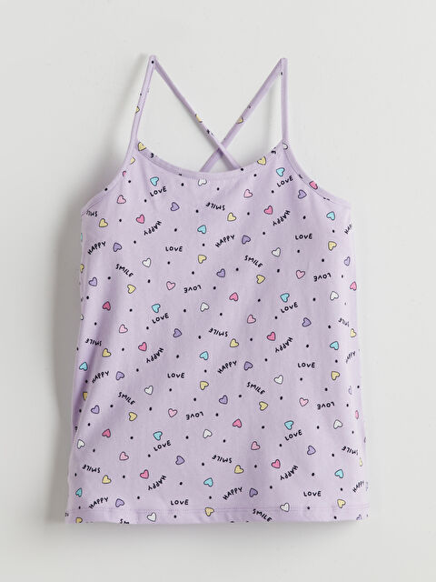 LCW Kids Kare Yaka Kız Çocuk Pijama Üst - S5FK69Z4-LSA